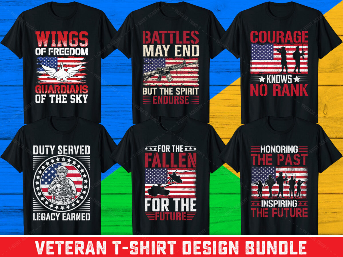 Veteran T-shirt Design Bundle